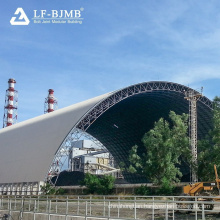 Q235 Q355 Arch Steel Space Frame For Coal Shed Storage